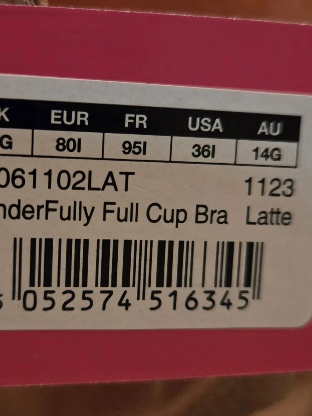 Curvy Kate Wonderfully Full Cup Bra in Latte size 36I NEW WITH TAGS - Picture 5 of 6